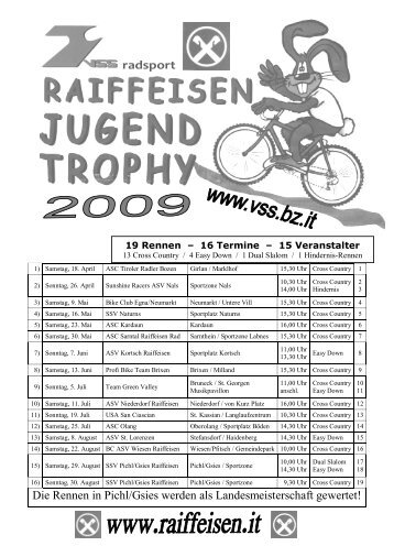 VSS-Mountainbike Jugend-Rennen - SSV Pichl Gsies