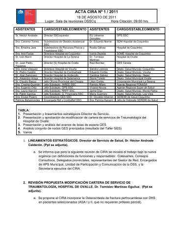 ACTA 1 18082011.pdf - Servicio de Salud Coquimbo
