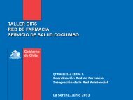 Taller OIRS 2013 Red de Farmacia. - Servicio de Salud Coquimbo