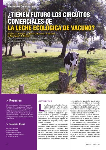 Â¿Tienen futuro los circuitos comerciales de leche ecolÃ³gica