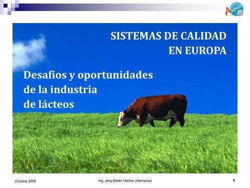 SISTEMAS DE CALIDAD EN EUROPA Desafios y oportunidades de ...