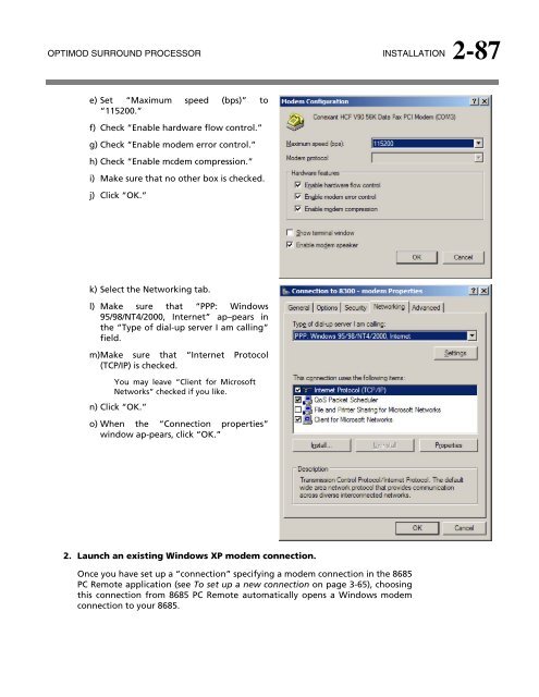 Optimod-Surround 8685 V1.0 Operating Manual - Orban