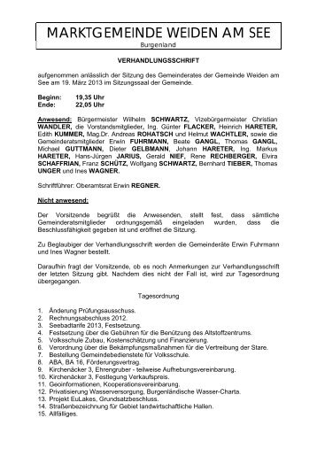 Gemeinderatssitzung vom 19.03.2013 - Die GrÃ¼nen und ...