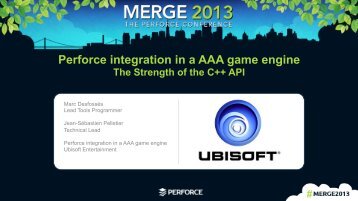 Perforce integration in a AAA game engine