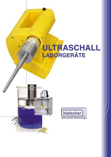 Hielscher Ultrasonics - Ultraschall Laborgeräte