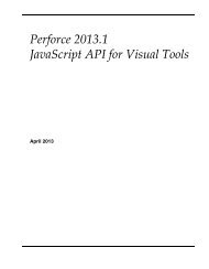 Perforce 2013.1 Javascript API for Visual Tools