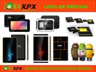 ZONA XPX LISTA DE PRECIOS