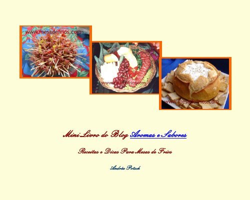 Mini Livro do Blog Aromas e Sabores