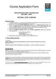 Course Application Form - TAFE NSW