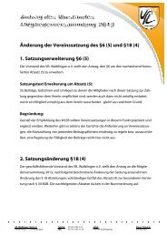 Antrag Vorstand SatzungsÃ¤nderung 2013 - VfL Waiblingen