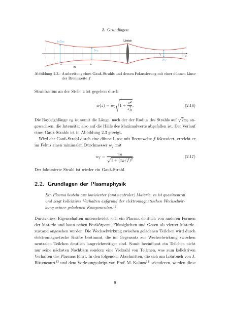 Laser-Wakefield-Beschleunigung am JETI-Einfluss der ...