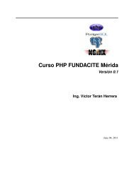 Curso PHP FUNDACITE Mérida