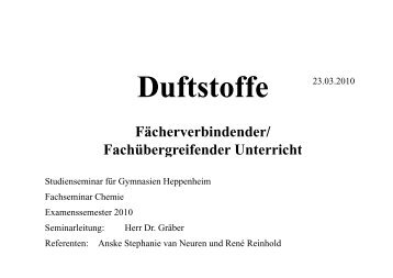 Duftstoffe - Graeber.homepage.t-online.de