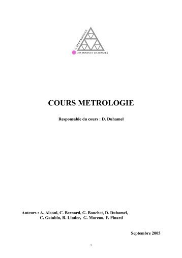 COURS METROLOGIE