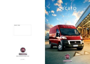 Fiat Ducato brochure - Vistamotorhomes.co.za
