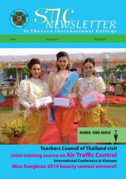 NEWSLETTER_ St Theresa International College, Thailand