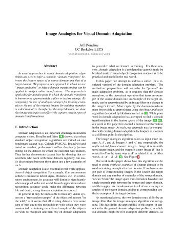Image Analogies for Visual Domain Adaptation - Visualization