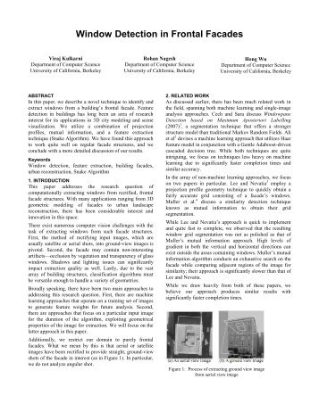 Window Detection in Frontal Facades - Visualization - University of ...