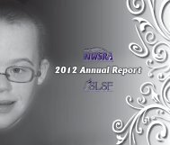 2012 SLSF/NWSRA Annual Report