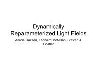 Dynamically Reparameterized Light Fields