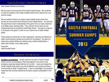 Release Information Castle Football Summer Camps - Newburgh ...