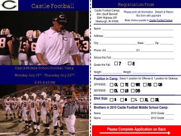 Castle Football - Newburgh Castle Knights Football