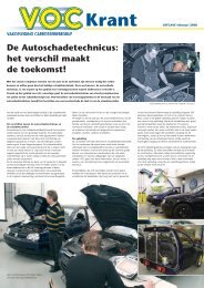 De Autoschadetechnicus: het verschil maakt de toekomst! - VOC