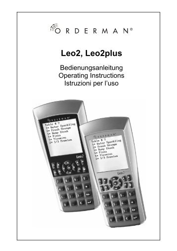 Leo2, Leo2plus - Orderman