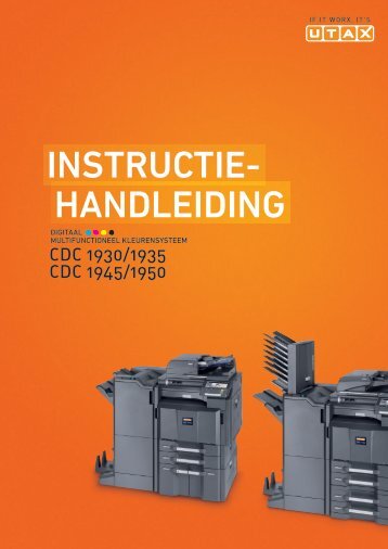 handleiding instructie- - Utax