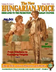 Volume IX, Issue 1 Winter 2010 - Free - new hungarian voice