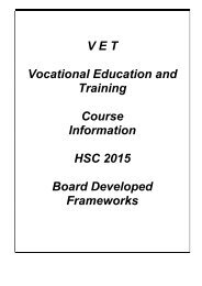 VET Subject Handbook - Parramatta Marist High