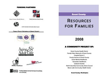 RESOURCES FOR FAMILIES - Grant County Health District