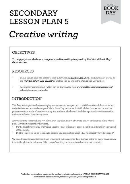 creative writing short story assignment