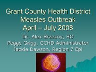 Presentation of Grant County Measles Outbreak