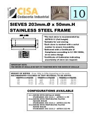 Analysensiebe 203 mm x 50 mm - bei msscientific Chromatographie ...