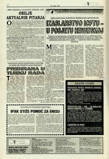 HRVATSKE ŠUME 32 (28.3.1994)