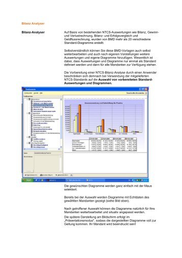 Bilanz Analyser Bilanz-Analyser Auf Basis von bestehenden NTCS ...