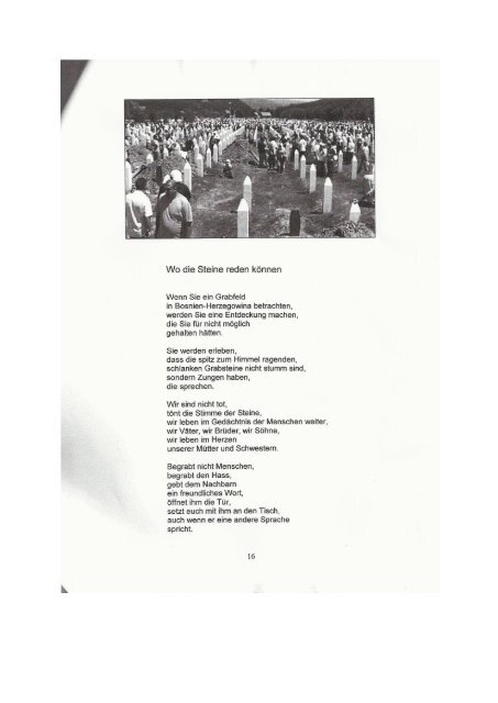 Gedicht: Prof. Hugo Schanovsky - Srebrenica - ZZI