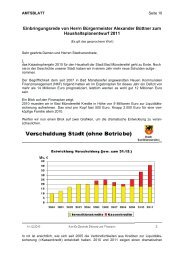 Haushaltsrede des BÃ¼rgermeisters - Bad MÃ¼nstereifel