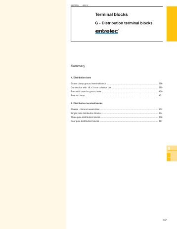 Terminal blocks - Entrelec