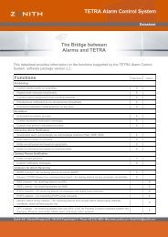 Zonith TETRA ACS Datasheet - Sigma Wireless