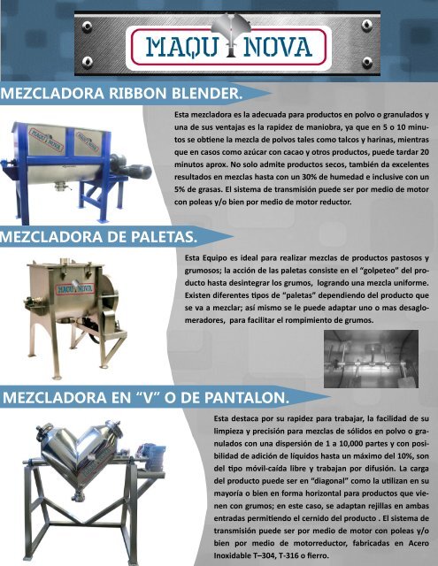 Catalogo MAQUINOVA