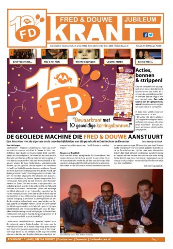 10 jaar FD Jubileumkrant - Fred & Douwe