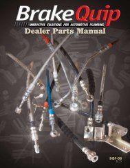 Dealer Parts Manual - BrakeQuip