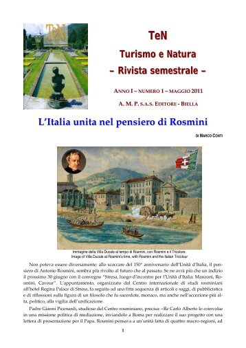 L'Italia unita nel pensiero di Rosmini - Centro Internazionale di Studi ...