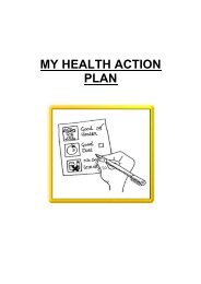 MY HEALTH ACTION PLAN - The Council for Disabled Children