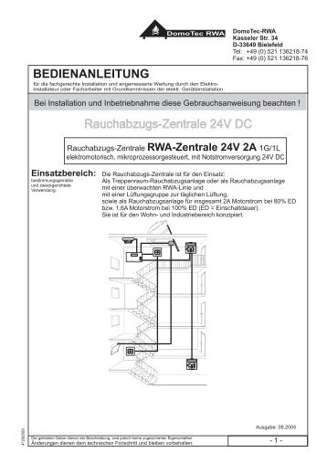 Inbetriebnahme - Domotec RWA e.k.