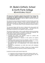 Behaviour Policy.pdf - St. Bede's Catholic School & Sixth Form College