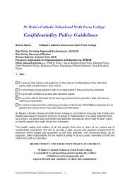 Confidentiality Policy.pdf - St. Bede's Catholic School & Sixth Form ...