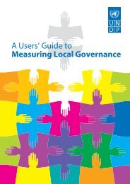 A Users' Guide to Measuring Local Governance